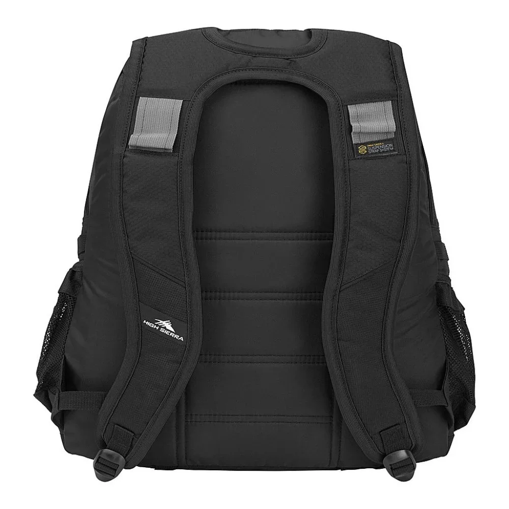 NWT High Sierra Backpack Waterproof Commute Hike Business Travel Black MINT